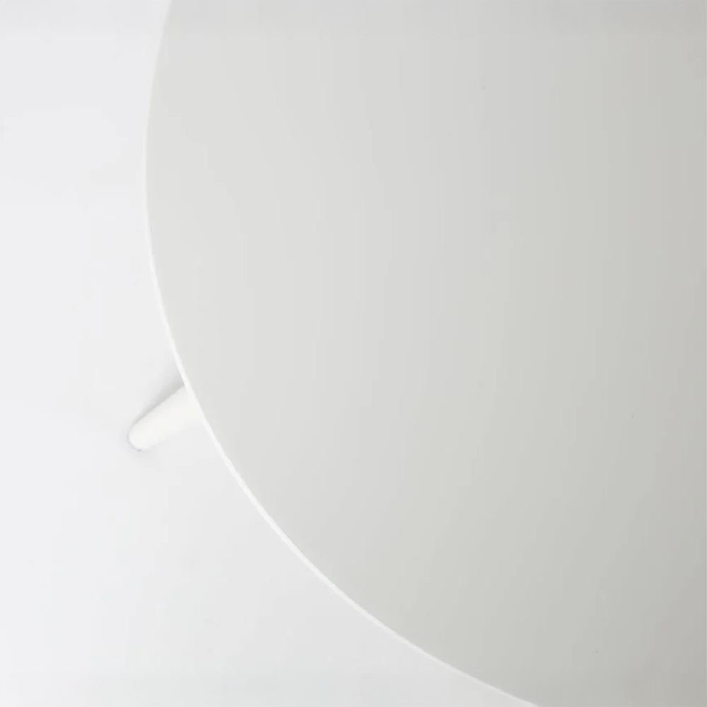 Bijzettafel wit rond set