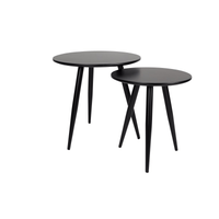 Bijzettafel Daven Zwart (set van 2) Jacob Jenzens
