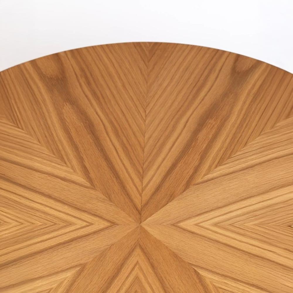 Eikenhouten salontafel rond 80cm