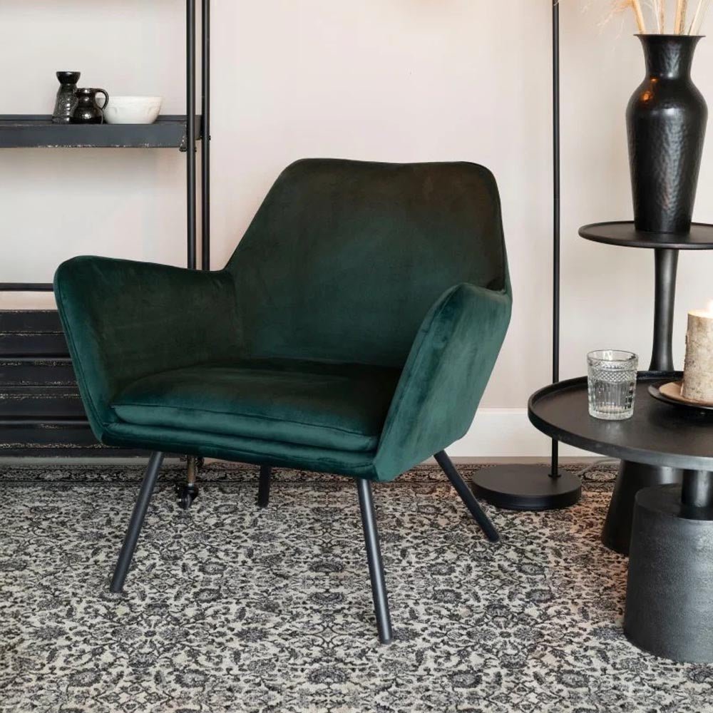 Salontafel metaal zwart rond
