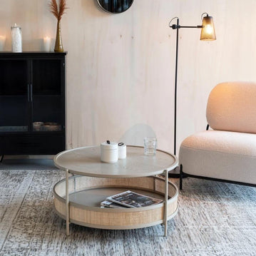 Salontafel zand rond
