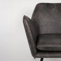 Loungefauteuil Axel Donkergrijs Jacob Jenzens
