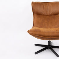 Loungefauteuil Thor Cognac Jacob Jenzens
