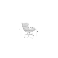 Loungefauteuil Thor Cognac Jacob Jenzens