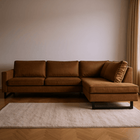 Hoekbank Barcelona 4-zits Rechts Cognac Mahom
