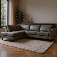 Hoekbank Barcelona 4-zits Links Antraciet Mahom