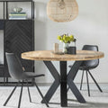 Mangohouten Eettafel Rond 110 cm