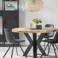 Mangohouten Eettafel Rond 120 cm