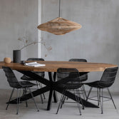 Mangohouten Eettafel Ovaal 180×100 cm