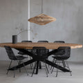 Mangohouten Eettafel Ovaal 210×100 cm