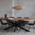 Mangohouten Eettafel Ovaal 240×110 cm