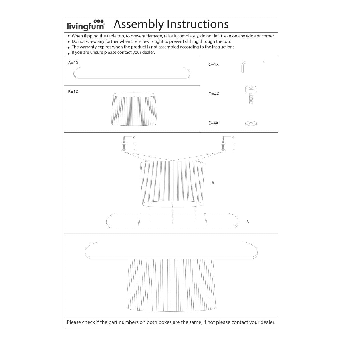 Mangohouten wandtafel bruin 140cm