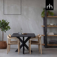 Mangohouten Boekenkast Durham 120 cm Mahom