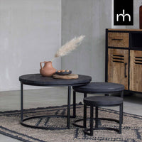 Mangohouten Salontafels Sienna Set van 3 Mahom