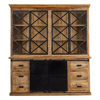 Mangohouten Buffetkast Denver 160 cm Dubbele Deurtjes X