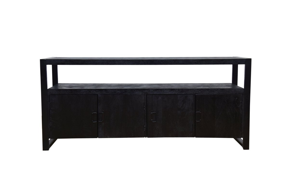 Mangohouten Dressoir Pittsburgh Black 180 cm Mahom