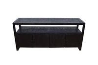 Mangohouten Dressoir Britt Black 180 cm Mahom