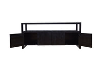 Mangohouten Dressoir Britt Black 180 cm Mahom