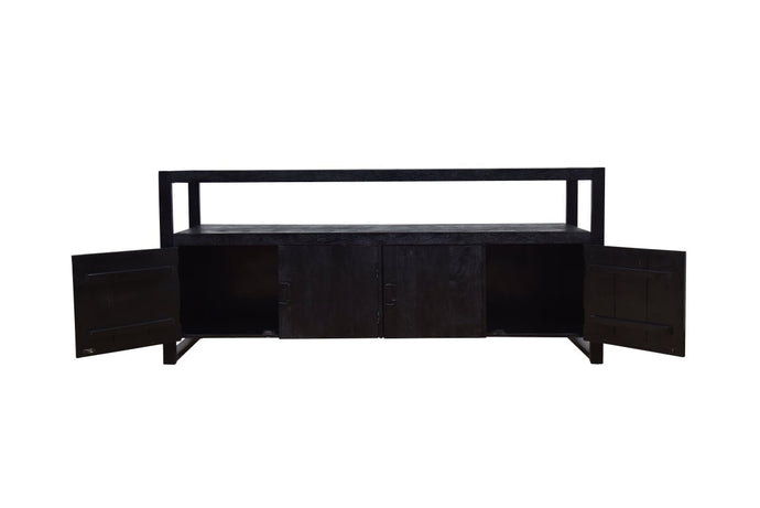 Mangohouten Dressoir Britt Black 180 cm Mahom