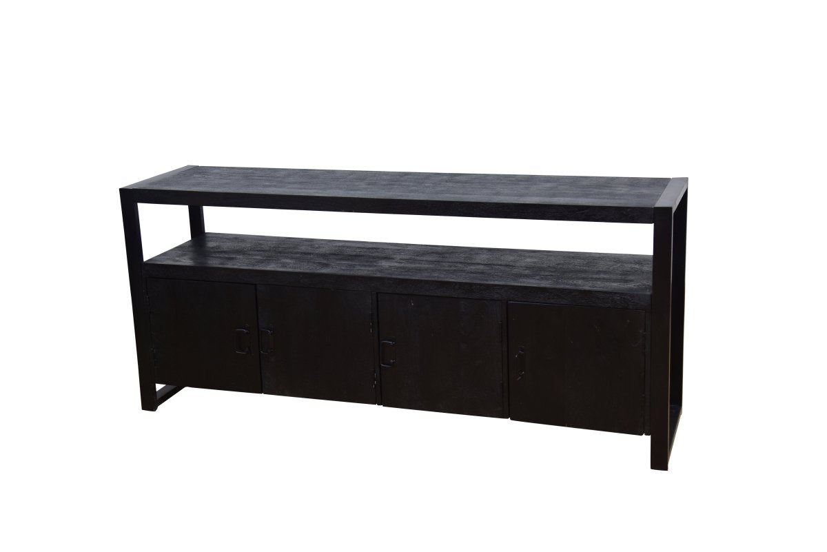 Mangohouten Dressoir Pittsburgh Black 180 cm Mahom