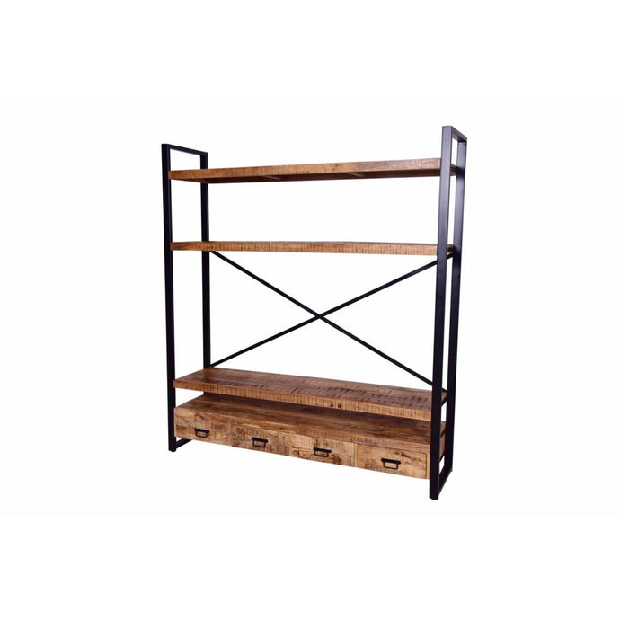 Mangohouten Boekenkast Britt 180 cm Mahom