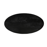 Mangohouten Salontafel Vicenza Black Ovaal Mahom