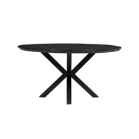 Mangohouten Salontafel Vicenza Black 90 cm Mahom