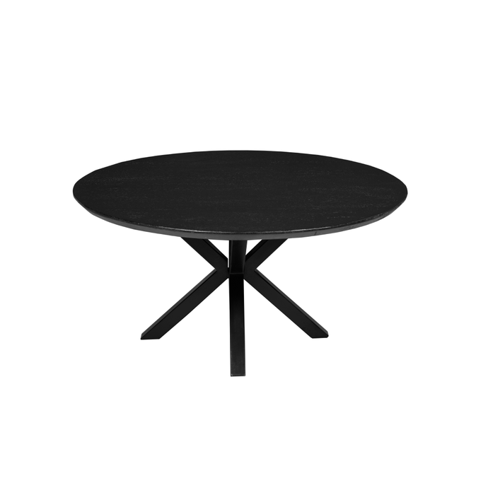 Mangohouten Salontafel Vicenza Black 90 cm Mahom