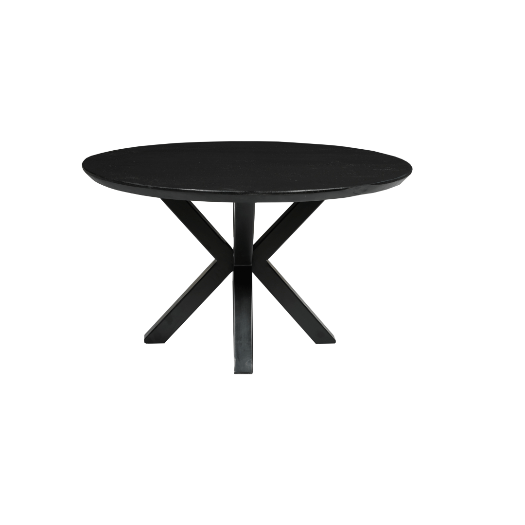 Mangohouten Salontafel Vicenza 70 cm Black