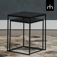Mangohouten Salontafels Dayton set van 2 Mahom