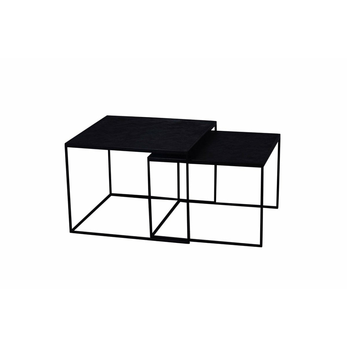 Mangohouten Salontafels Dayton (set van 2) Mahom