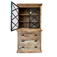 Mangohouten Buffetkast Denver 100 cm 3 lades X Mahom