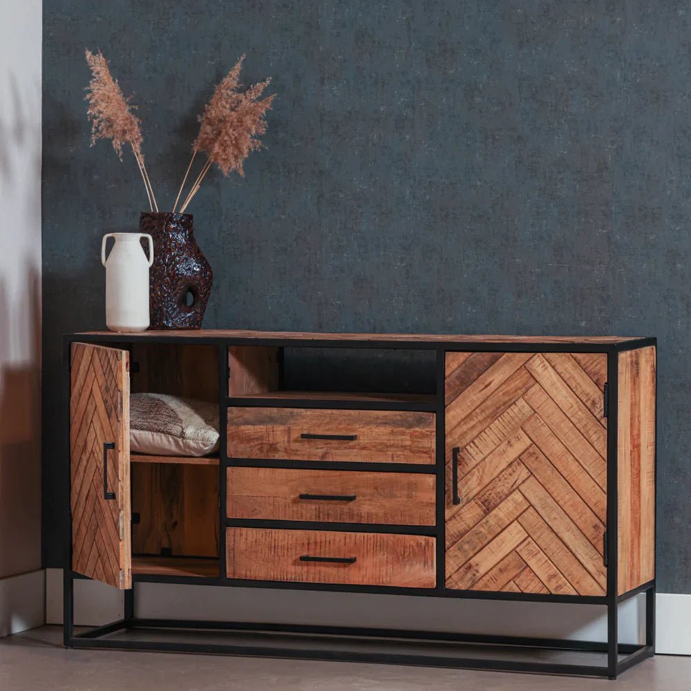 Mangohouten Dressoir 145 cm