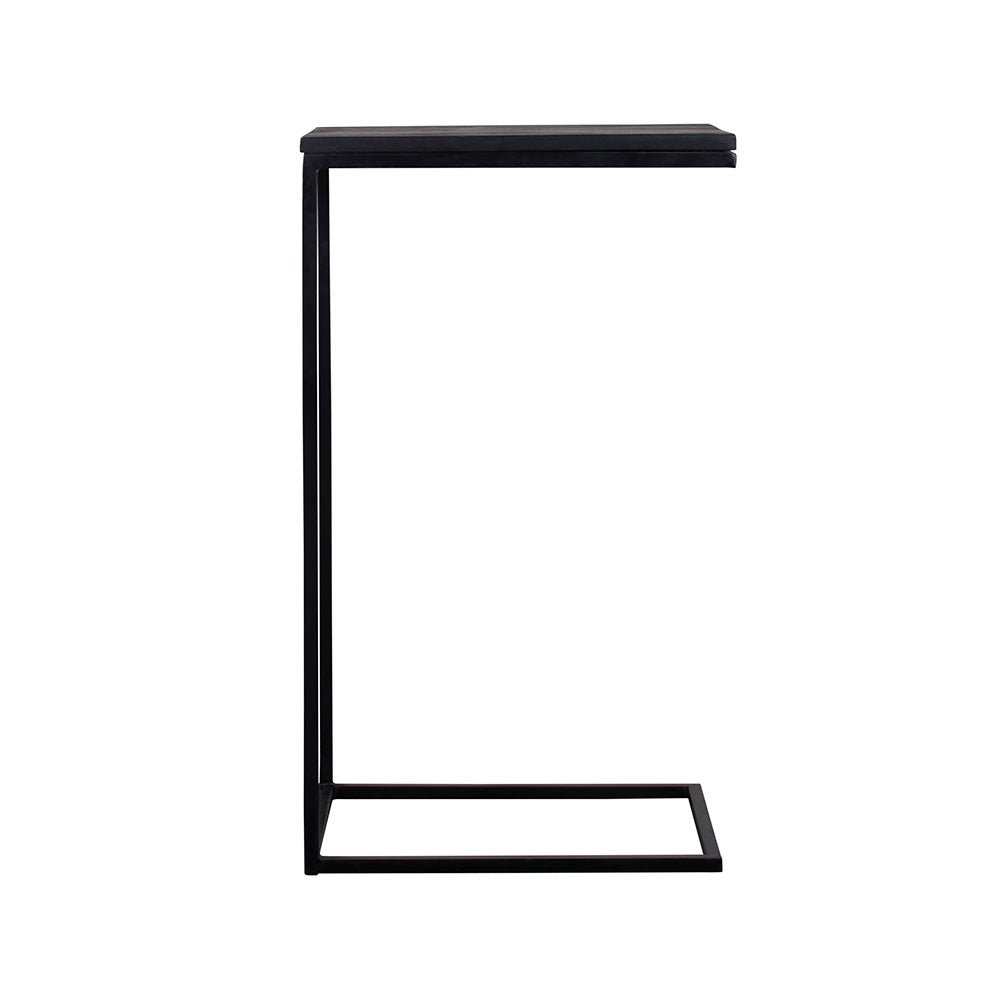 Mangohouten Bijzettafel Sienna Black (set van 2) Mahom
