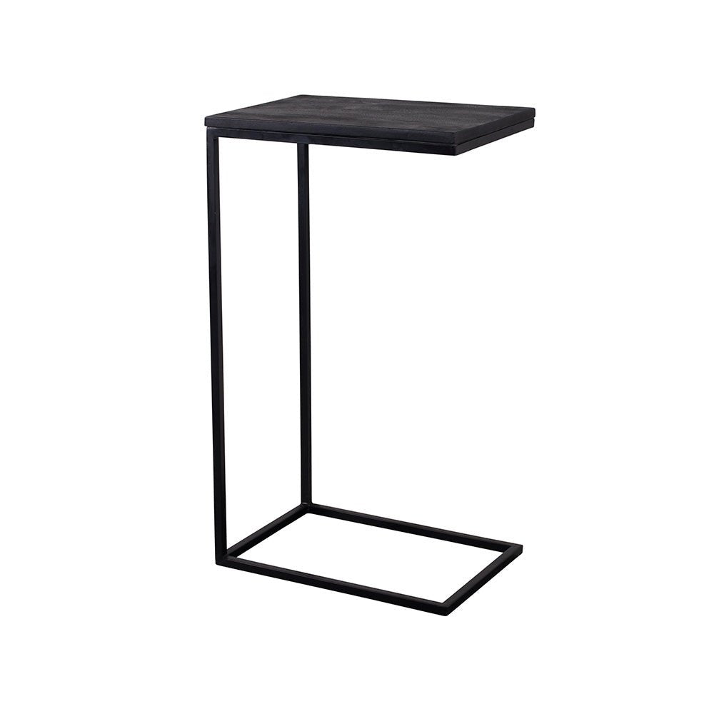Mangohouten Bijzettafel Black (set van 2)