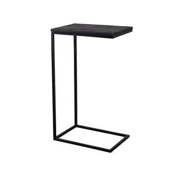 Mangohouten Bijzettafel Black (set van 2)