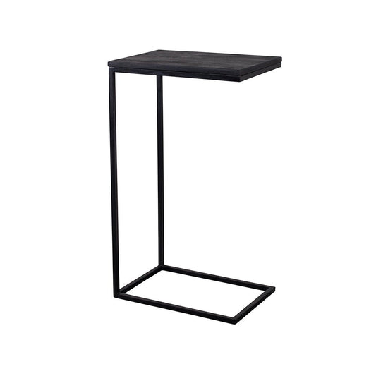 Mangohouten Bijzettafel Sienna Black (set van 2) Mahom