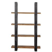 Mangohouten Boekenkast Durham 160 cm Mahom