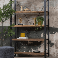 Mangohouten Boekenkast Britt 120 cm Mahom