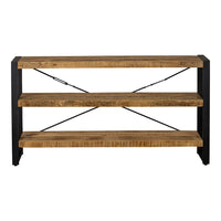 Mangohouten Boekenkast Britt 150 cm Laag Mahom
