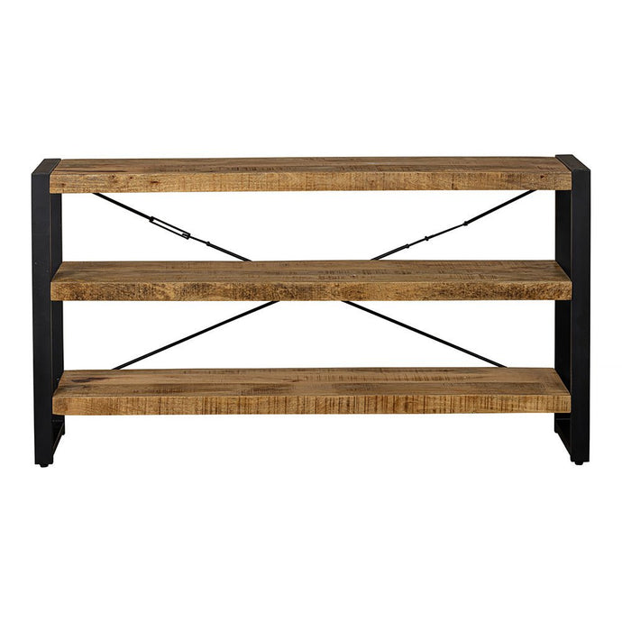 Mangohouten Boekenkast Britt 150 cm Laag Mahom