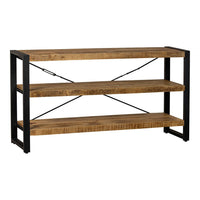 Mangohouten Boekenkast Britt 150 cm Laag Mahom