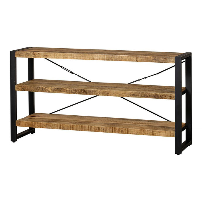 Mangohouten Boekenkast Britt 150 cm Laag Mahom
