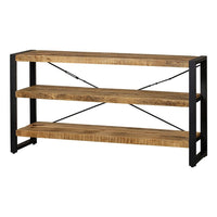 Mangohouten Boekenkast Britt 120 cm Laag Mahom