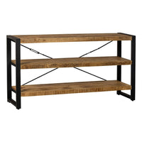 Mangohouten Boekenkast Britt 120 cm Laag Mahom