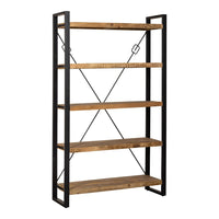Mangohouten Boekenkast Britt 120 cm Mahom