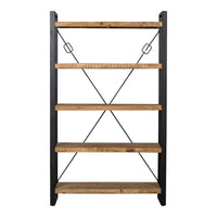 Mangohouten Boekenkast Britt 120 cm Mahom