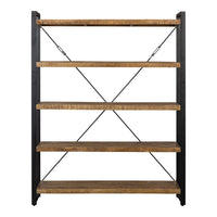 Mangohouten Boekenkast Britt 160 cm Mahom
