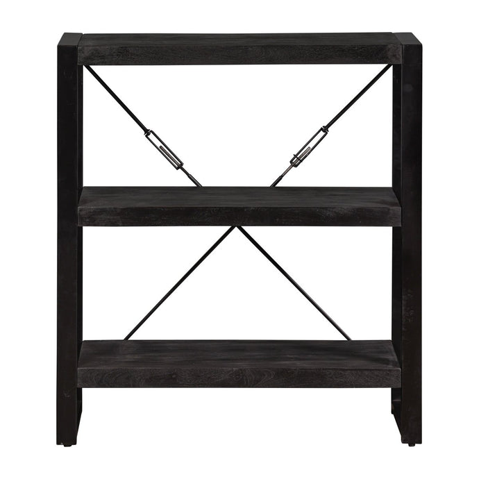 Mangohouten Boekenkast Britt Black 90 cm Mahom