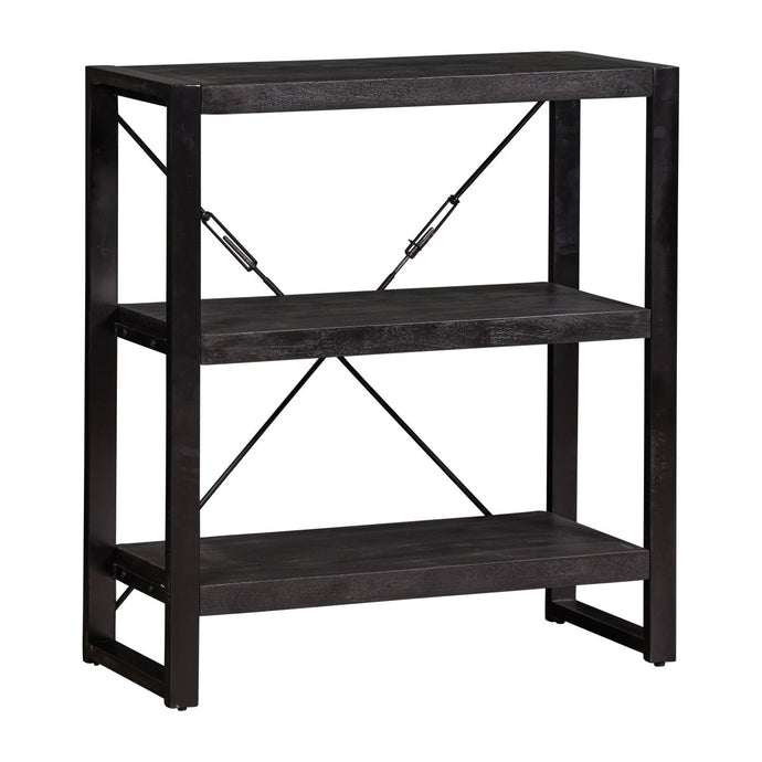 Mangohouten Boekenkast Britt Black 90 cm Mahom